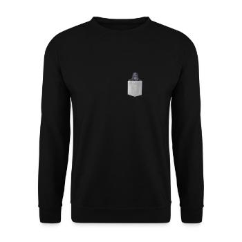 T-shirt Gorille dans votre poche. Drôle de singe écailleuse - Sweat-shirt Unisexe - noir - Devant - Alina (178cm) & Michal (187cm)