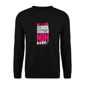 Conseillère scolaire Maman Meilleure école - Sweat-shirt Unisexe - noir - Devant - Alina (178cm) & Michal (187cm)