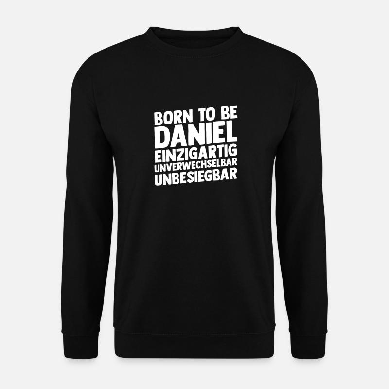 First name Daniel - Unisex Sweatshirt - black