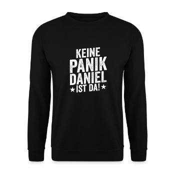 Prénom Daniel - Sweat-shirt Unisexe - noir - Devant - Alina (178cm) & Michal (187cm)