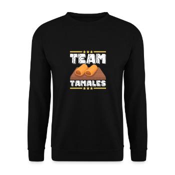 Tamale Mexikanisches Essen Tamale Liebhaber - Unisex Pullover - Schwarz - Vorne - Alina (178cm) & Michal (187cm)
