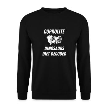 Koprolith-Dinosaurier-Diät entschlüsselt - Unisex Pullover - Schwarz - Vorne - Alina (178cm) & Michal (187cm)