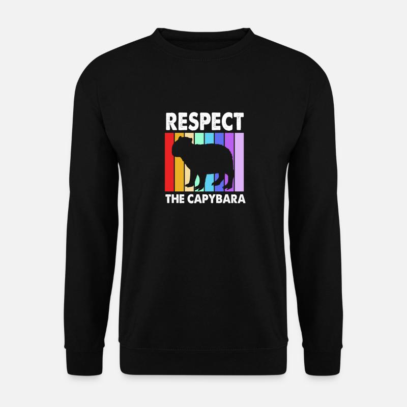 Capybara - Unisex Pullover - Schwarz