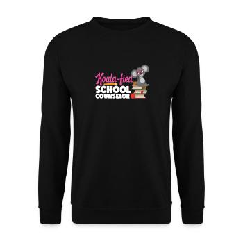 School Counselor Koala Koala-Fied - Unisex Pullover - Schwarz - Vorne - Alina (178cm) & Michal (187cm)