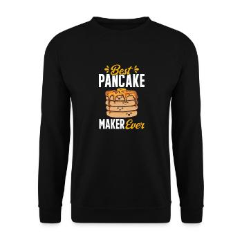 Pancake Breakfast Pancakes - Unisex Sweatshirt - black - Front - Alina (178cm) & Michal (187cm)