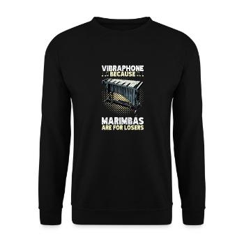 Vibraphon, vibraphoniste - Sweat-shirt Unisexe - noir - Devant - Alina (178cm) & Michal (187cm)