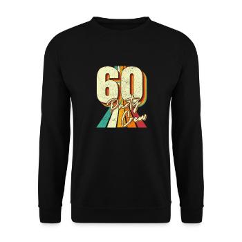 60 Birthday 60 Party Crew Squad 60th Bday Party - Unisex Sweatshirt - black - Front - Alina (178cm) & Michal (187cm)