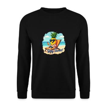 ANANAS - Sweat-shirt Unisexe - noir - Devant - Alina (178cm) & Michal (187cm)