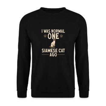 Siamese Cat Siamese Cat - Unisex Sweatshirt - black - Front - Alina (178cm) & Michal (187cm)