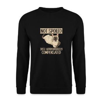 Siamese Cat Siamese Cat - Unisex Sweatshirt - black - Front - Alina (178cm) & Michal (187cm)