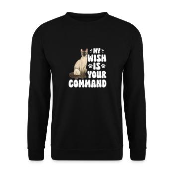 Siamese Cat Siamese Cat - Unisex Sweatshirt - black - Front - Alina (178cm) & Michal (187cm)