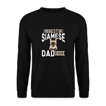 Siamese Cat Siamese Cat - Unisex Sweatshirt - black - Front - Alina (178cm) & Michal (187cm)