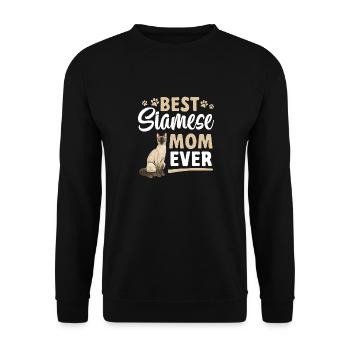 Siamese Cat Siamese Cat - Unisex Sweatshirt - black - Front - Alina (178cm) & Michal (187cm)
