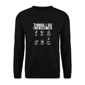 Siamese Cat Siamese Cat - Unisex Sweatshirt - black - Front - Alina (178cm) & Michal (187cm)