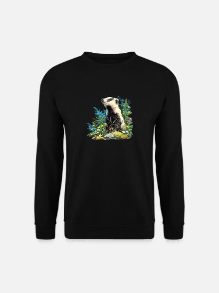 Badger Dachse Dachs - Unisex Pullover - Schwarz