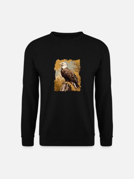 Bald Eagle Weißkopfseeadler - Unisex Sweatshirt - black