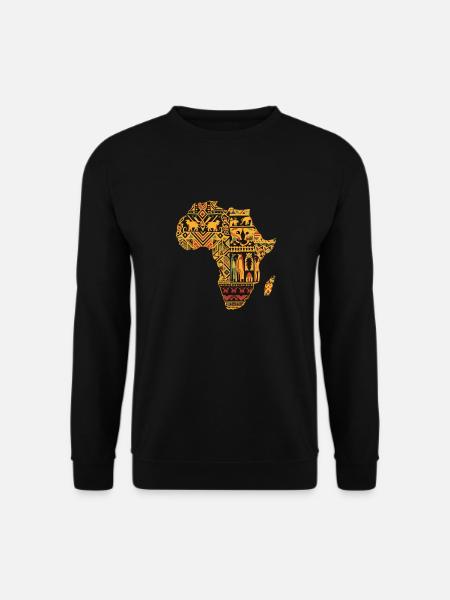 Couleur vive Africaine - Sweat-shirt Unisexe - noir