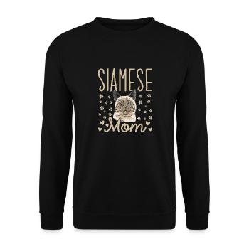 Siamese Cat Siamese Cat - Unisex Sweatshirt - black - Front - Alina (178cm) & Michal (187cm)