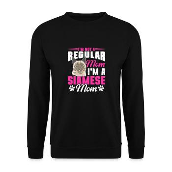 Siamese Cat Siamese Cat - Unisex Sweatshirt - black - Front - Alina (178cm) & Michal (187cm)