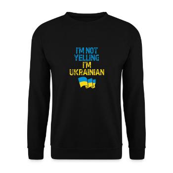 Ukraine - Unisex Sweatshirt - black - Front - Alina (178cm) & Michal (187cm)
