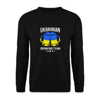 Ukraine - Unisex Sweatshirt - black - Front - Alina (178cm) & Michal (187cm)