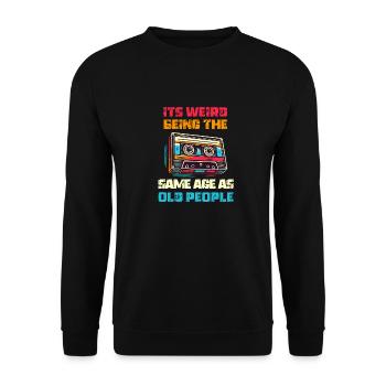 Vintage | Classic | Classic | Old - Unisex Sweatshirt - black - Front - Alina (178cm) & Michal (187cm)