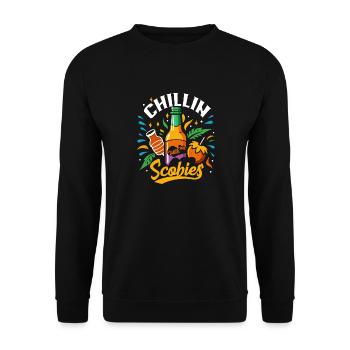 Angetrieben vom Kombucha Pilz - Unisex Pullover - Schwarz - Vorne - Alina (178cm) & Michal (187cm)