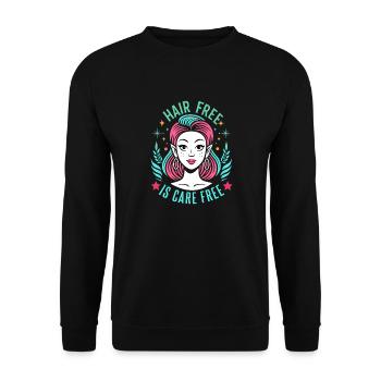 Lasers pour la peau - Taches pigmentaires Grains de beauté Soins de la peau - Sweat-shirt Unisexe - noir - Devant - Alina (178cm) & Michal (187cm)