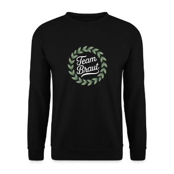 Bachelorette Party Wedding Bridesmaid - Unisex Sweatshirt - black - Front - Alina (178cm) & Michal (187cm)