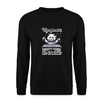 Vibraphon, vibraphoniste - Sweat-shirt Unisexe - noir - Devant - Alina (178cm) & Michal (187cm)
