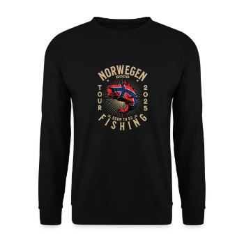 Norway Bodø Fishing Tour 2025 - Unisex Sweatshirt - black - Front - Alina (178cm) & Michal (187cm)