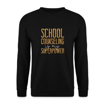 School Counselor School Counseling - Unisex Sweatshirt - black - Front - Alina (178cm) & Michal (187cm)