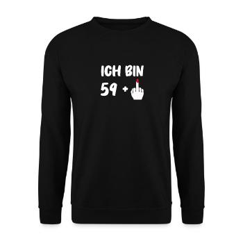Birthday Gift 60 Years Birthday Child - Unisex Sweatshirt - black - Front - Alina (178cm) & Michal (187cm)