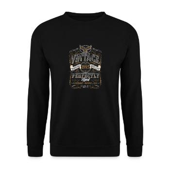 30th Birthday 30 Years Born 1995 Man Woman - Unisex Sweatshirt - black - Front - Alina (178cm) & Michal (187cm)