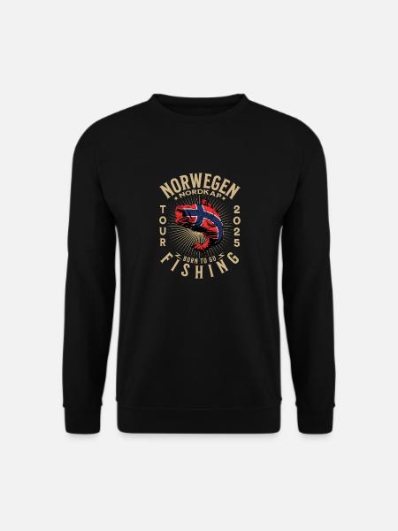 Norwegen Nordkap Fishing Tour 2025 - Unisex Pullover - Schwarz
