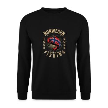Excursion de pêche en Norvège 2025 - Sweat-shirt Unisexe - noir - Devant - Alina (178cm) & Michal (187cm)