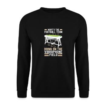Vibraphon, vibraphoniste - Sweat-shirt Unisexe - noir - Devant - Alina (178cm) & Michal (187cm)