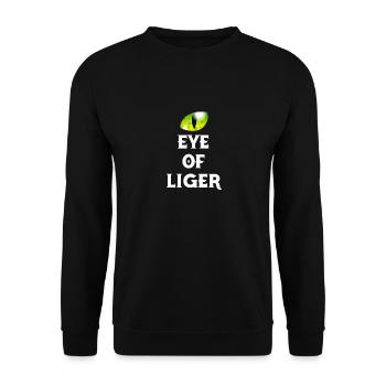 Eye Of The Liger - Funny Lion Tiger Hybrid Cross - Unisex Sweatshirt - black - Front - Alina (178cm) & Michal (187cm)