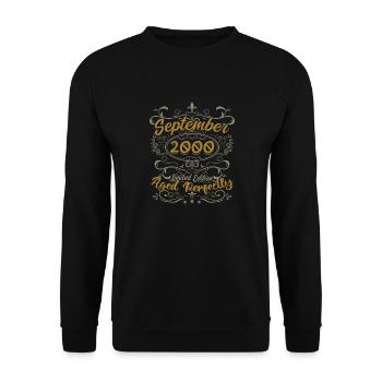 Legends September 2000 | Gift September 2000 - Unisex Sweatshirt - black - Front - Alina (178cm) & Michal (187cm)