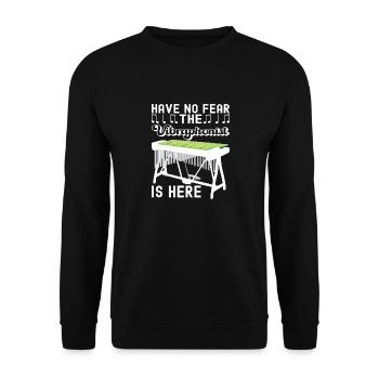 Vibraphon, vibraphoniste - Sweat-shirt Unisexe - noir - Devant - Alina (178cm) & Michal (187cm)