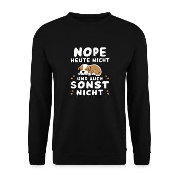 Sarcasme Ironie Drôle Paroles sarcastiques - Sweat-shirt Unisexe - noir - Devant - Alina (178cm) & Michal (187cm)