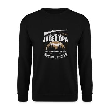 Hunter Hunting Hunting Hunting Clothing - Unisex Sweatshirt - black - Front - Alina (178cm) & Michal (187cm)