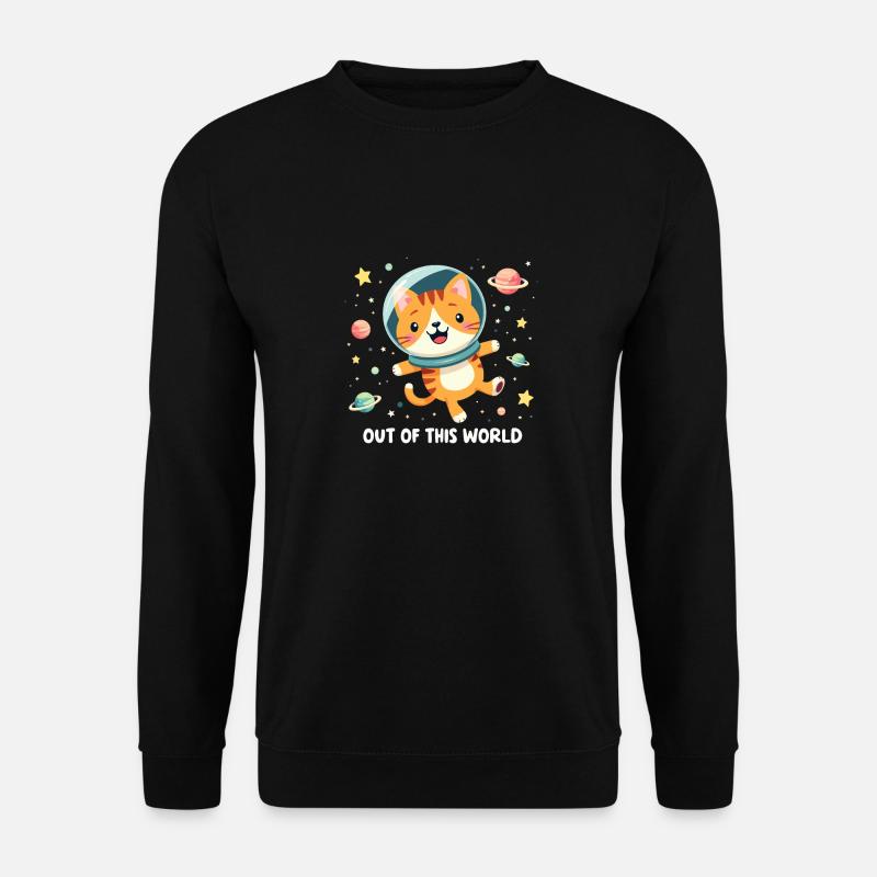 CHAT DE L’ESPACE GALAXY - Sweat-shirt Unisexe - noir