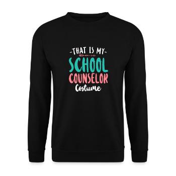 School Counselor Halloween That Is - Unisex Pullover - Schwarz - Vorne - Alina (178cm) & Michal (187cm)