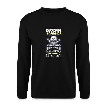 Vibraphon Vibraphonist - Unisex Pullover - Schwarz - Vorne - Alina (178cm) & Michal (187cm)