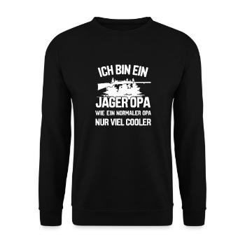 Hunter Hunting Hunting Hunting Clothing - Unisex Sweatshirt - black - Front - Alina (178cm) & Michal (187cm)