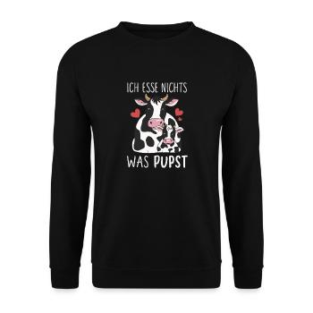 Végétarien Végétalien Bien-être animal Droits des animaux Veggie - Sweat-shirt Unisexe - noir - Devant - Alina (178cm) & Michal (187cm)