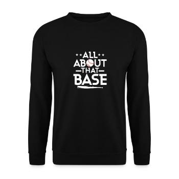 Tout sur ce fan de baseball de base - Sweat-shirt Unisexe - noir - Devant - Alina (178cm) & Michal (187cm)