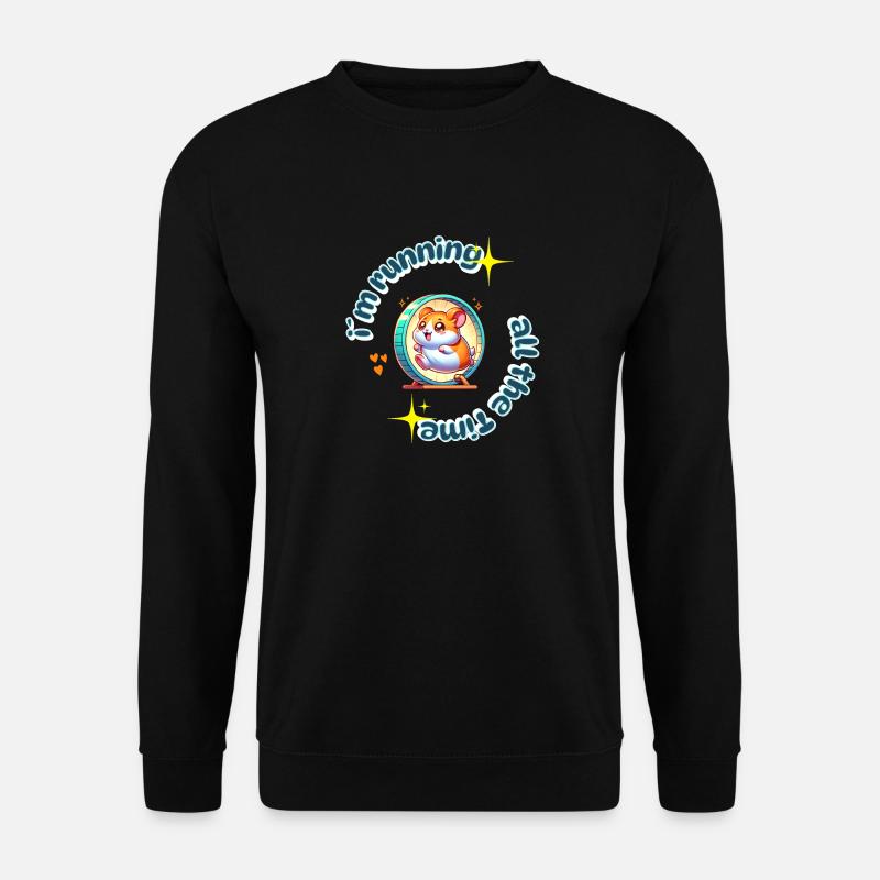 Running all the time - Unisex Pullover - Schwarz