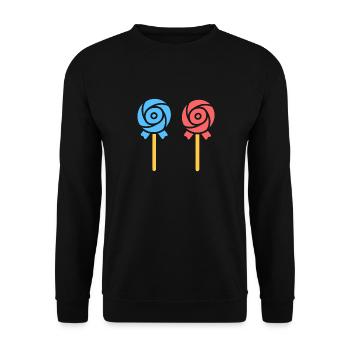 bonbon - Sweat-shirt Unisexe - noir - Devant - Alina (178cm) & Michal (187cm)